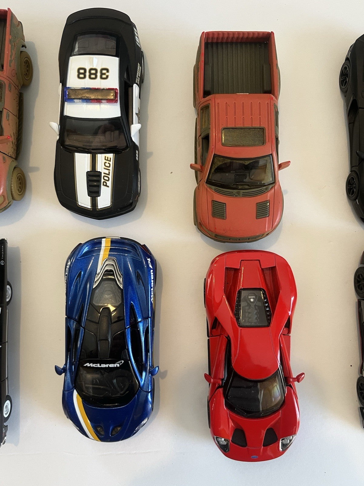 Lot of 9 Diecast Cars 1:38 1:42 Mclaren/F-150/Impala/Lambo
