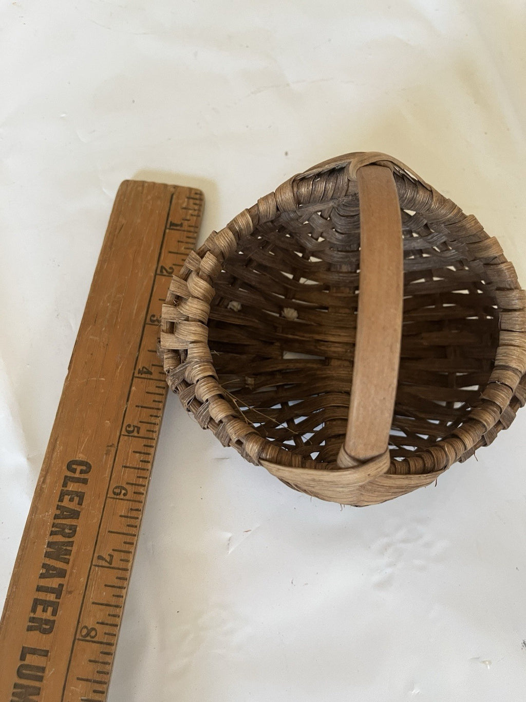 Vintage Small Buttocks Basket; 6x3” EVC