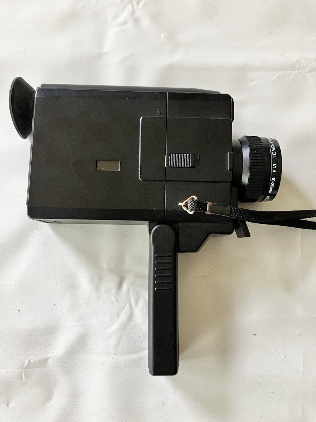 Vintage Black Bell & Howell T20 XL Super 8 Camera With Handle Attachment