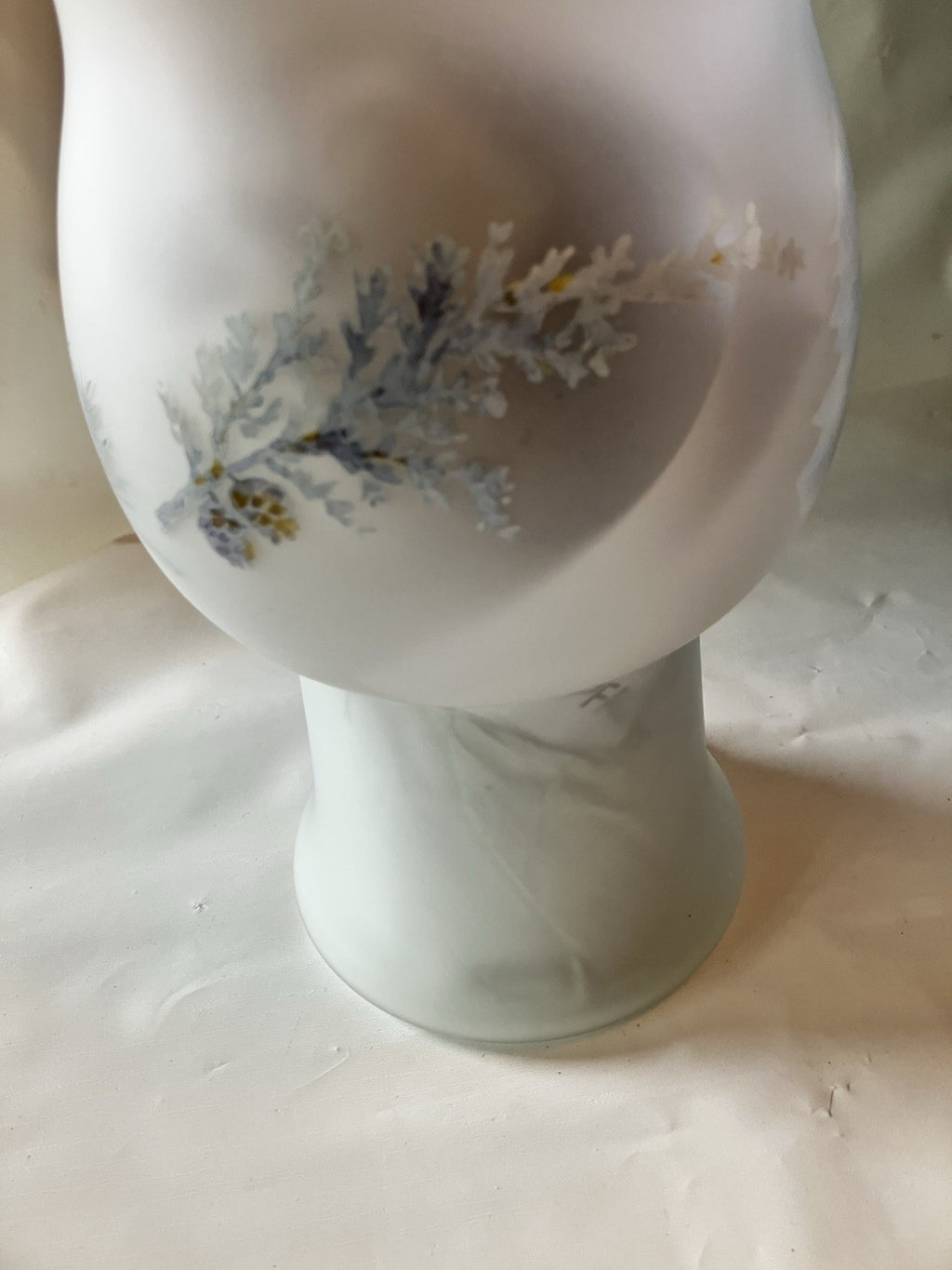 1998 Pfaltzgraff Winter Frost Glass Floating Candle Globe NEW Mint in Open Box