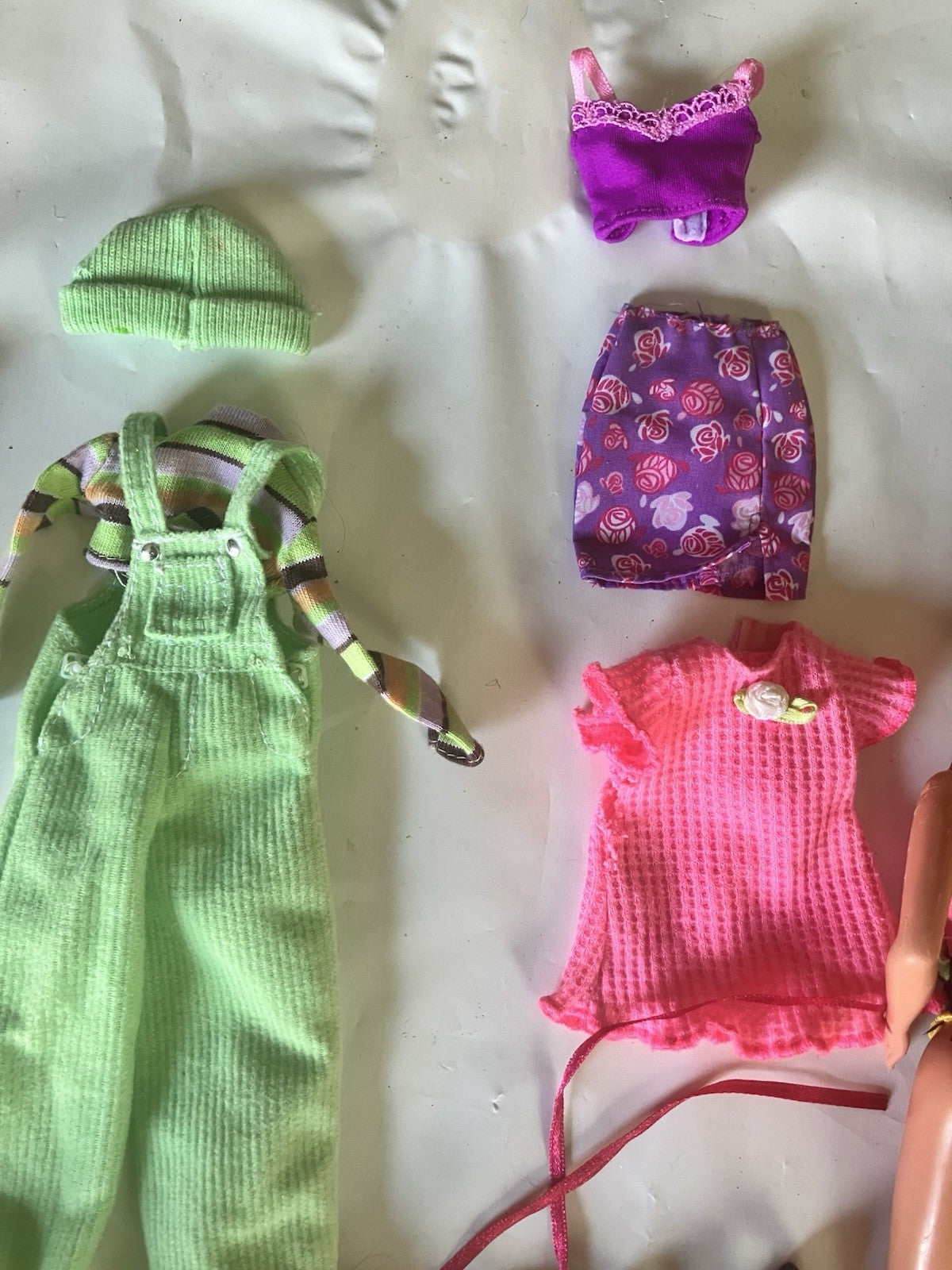 Vintage 1980’s Barbie And Variety Of Clothing Accessories