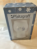 1998 Pfaltzgraff Winter Frost Glass Floating Candle Globe NEW Mint in Open Box