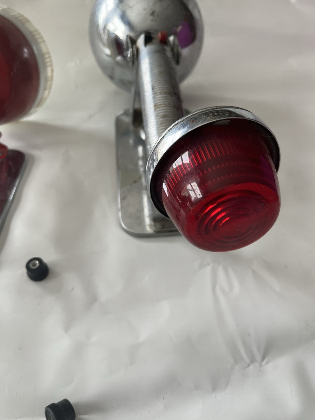 2-Vintage Retro Silver Ray-O-Vac Sportsman Lantern Light/ Ashcroft Red Lantern