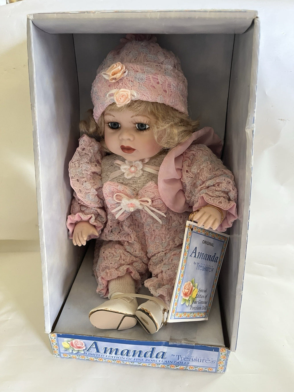 ITEM NO. ADG6 Amanda Year-2002 Porcelain Doll by Timeless Treasures NIB