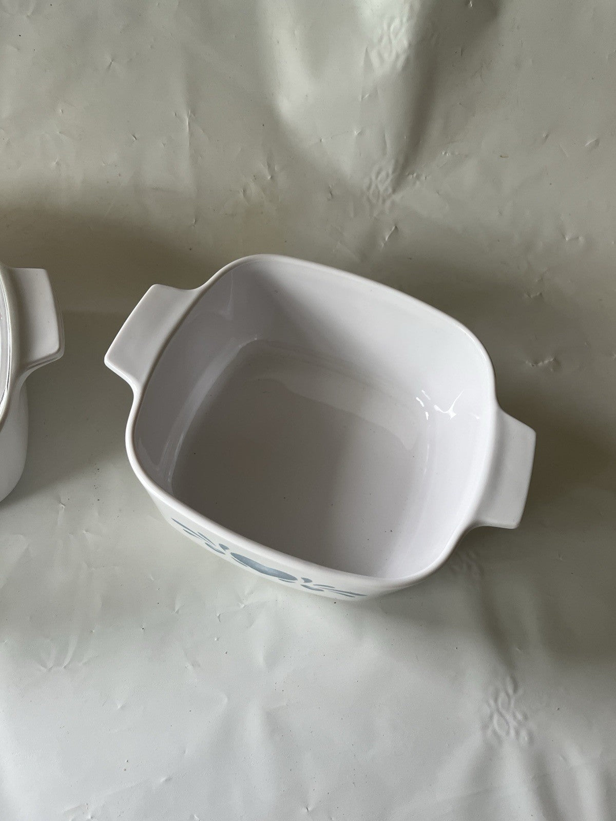 Vintage 1.5L Corningware Casserole 1990s- Friendship And Blue Heart, 1 Lid
