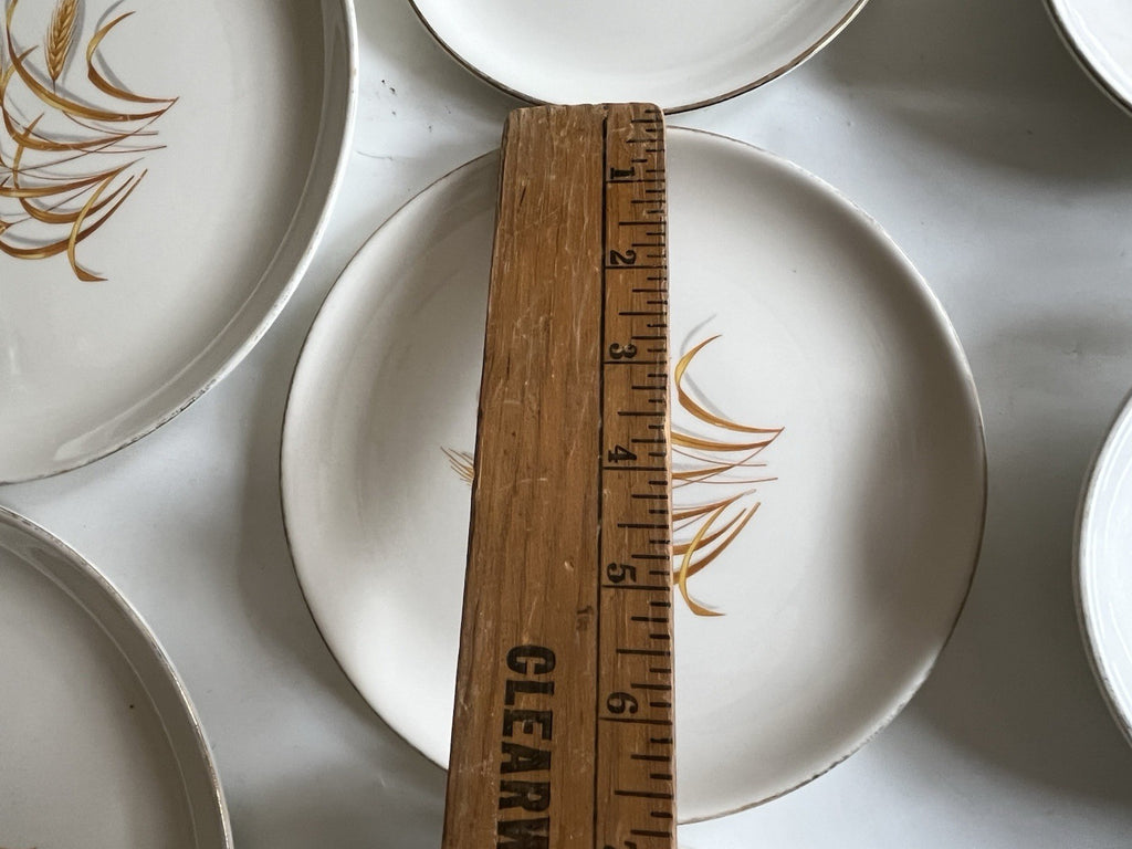 Homer Laughlin Mixed LotGolden Wheat Gold Trim Plates Bowls Serving Dish 23 Pc