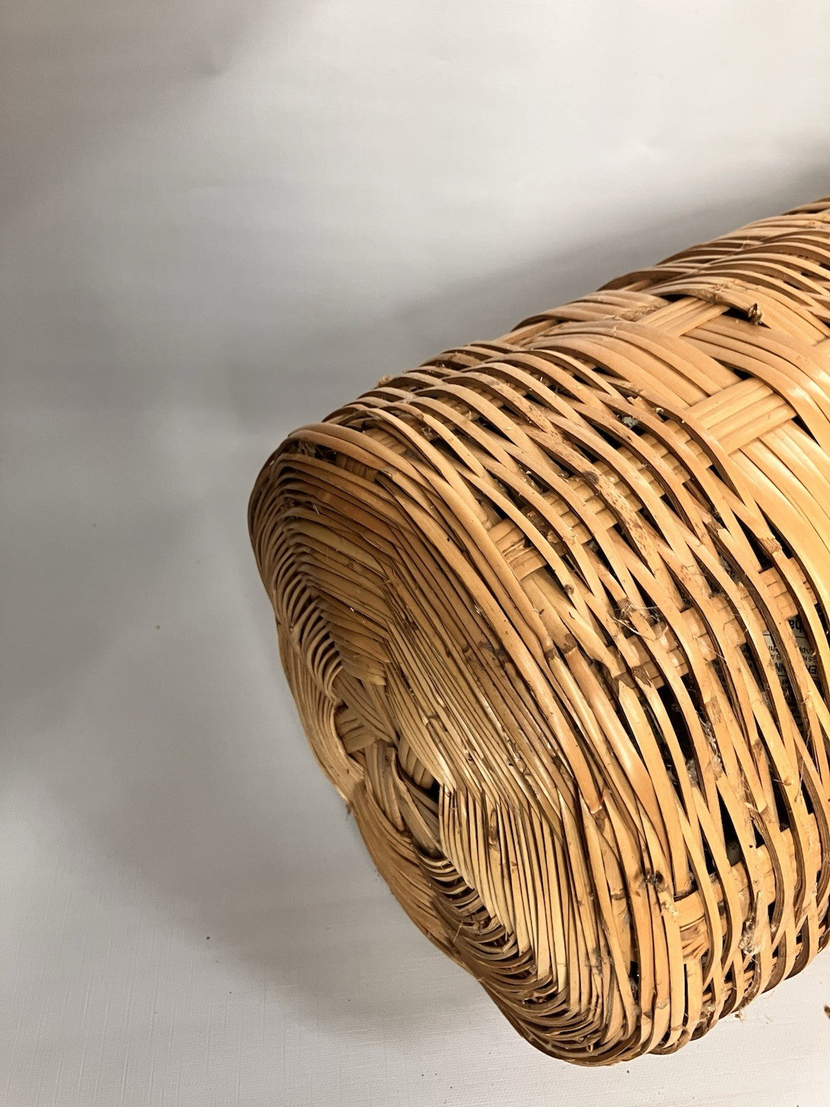 Vintage Boho Double Handled Umbrella Basket, EVC