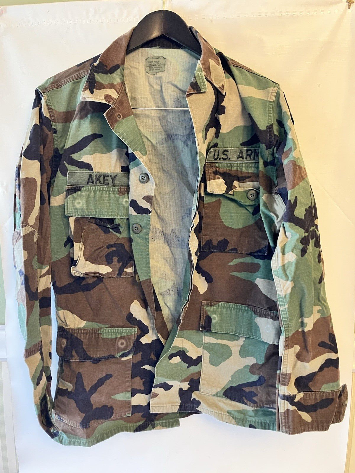 Vintage 24th Infantry Woodland Camouflage Battle Field Dress U.S. Army Complete