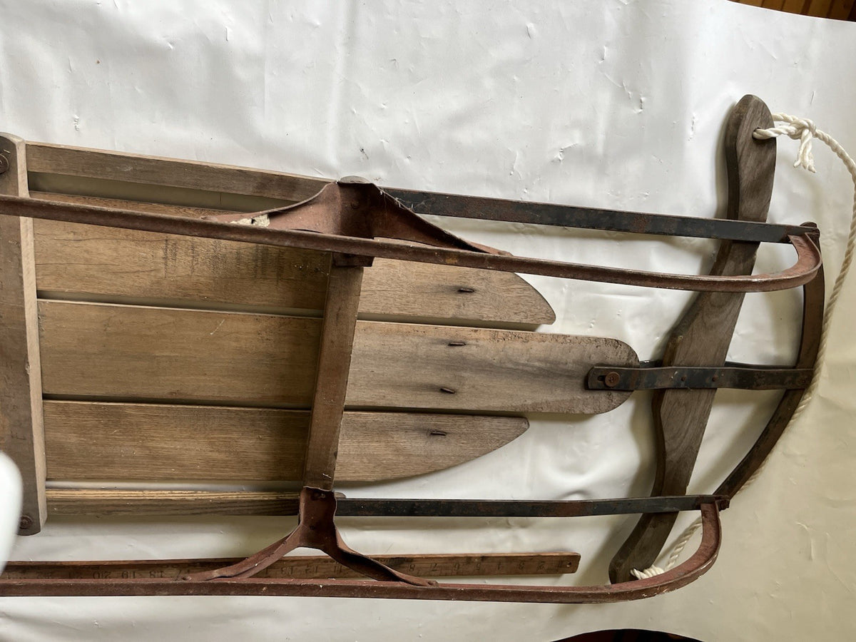 Vintage Speedway Snow Sled Model 846 Made Paris Maine