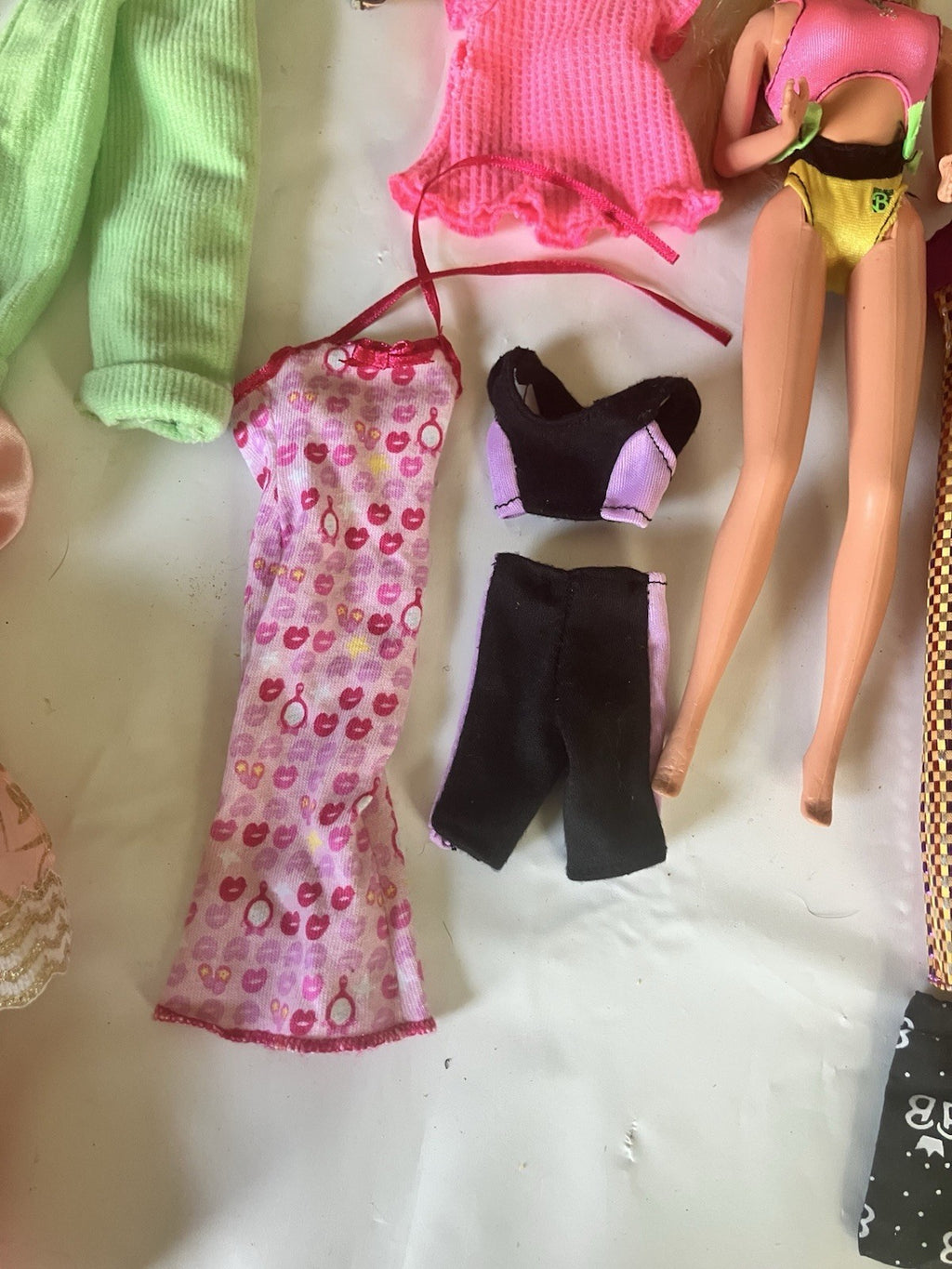 Vintage 1980’s Barbie And Variety Of Clothing Accessories