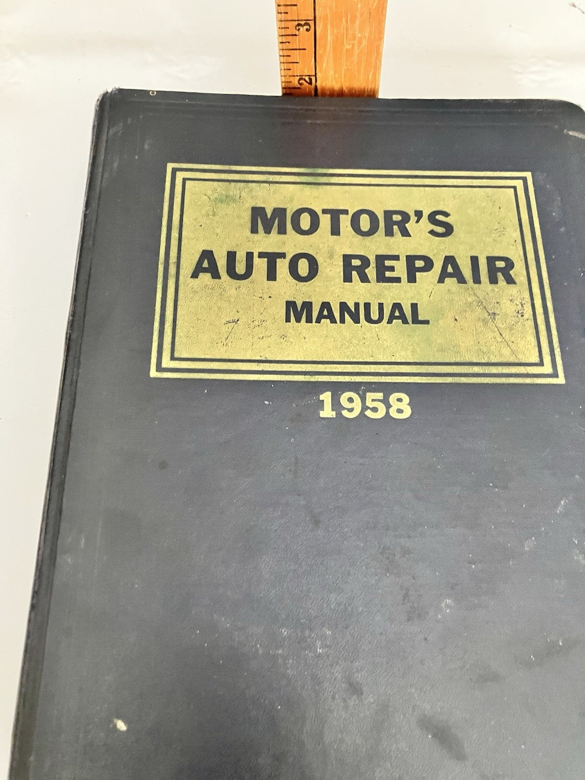 Vintage 1958 Motor's Auto Repair Manual 21st Edition