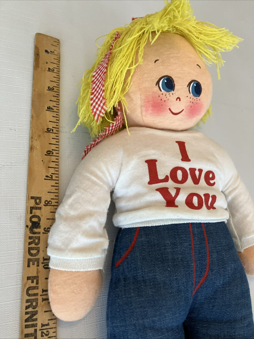 Rare Vintage Bubbychubs 16” “I Love You” Girl Doll Franklin, TN