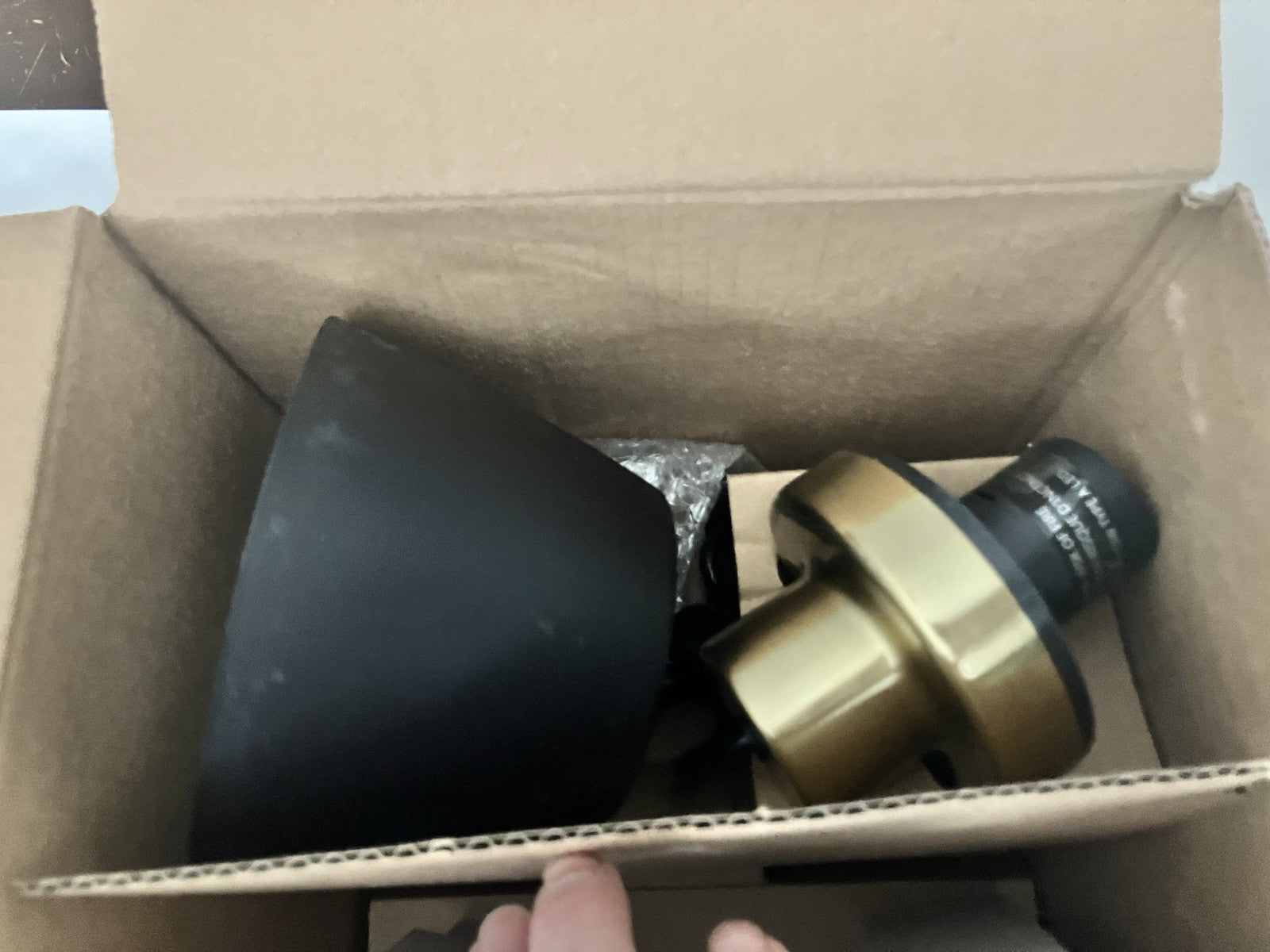 New! IKEA Solklint Hanging Light Gold Finish; New Open Box; Complete