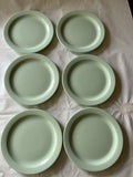Vintage MCM 10” Sea Foam Green Boonton Melamine Dinner Plates (6) 102-10 Made NJ