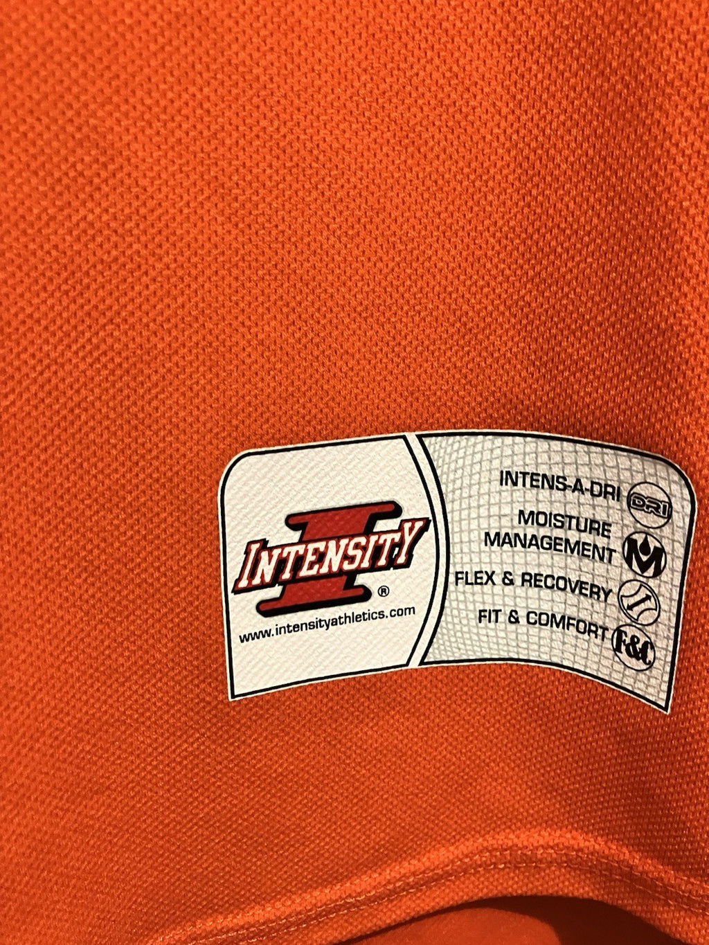 Intensity Athletics Orange Diablos Jersey “12” Size Large Adult