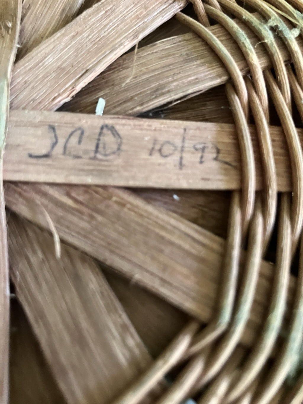 Vintage Handwoven Basket From Northern Maine