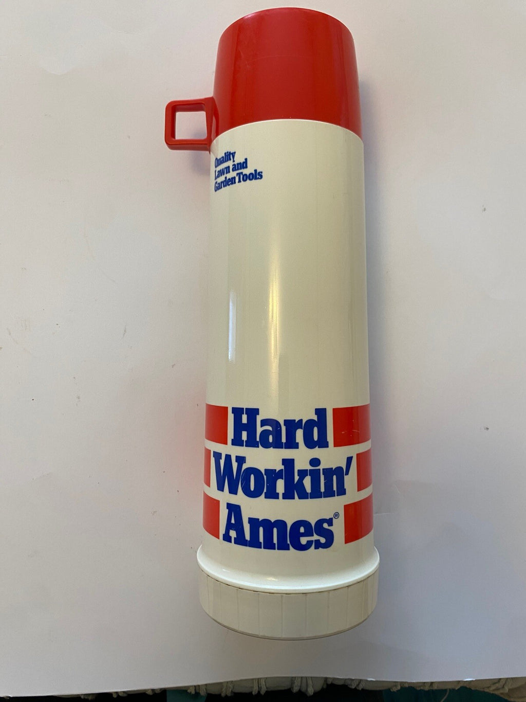 Vintage King Seely Thermos Ames Lawn & Garden Tools Vacuum Bottle USA 32oz.