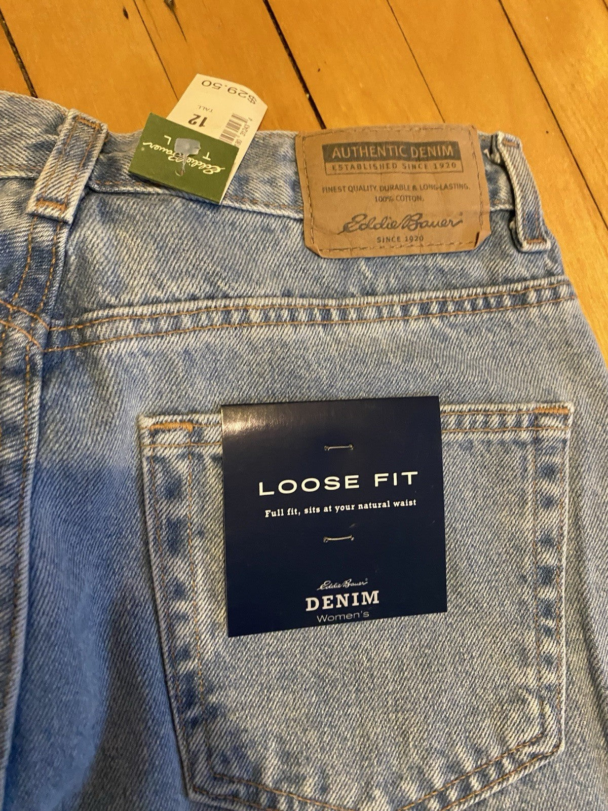 Eddie Bauer Loose Fit Size 12 Tall New