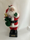 Vintage 1995 Holiday Creations Santa Claus Musical 16" Christmas Figure "Noel "