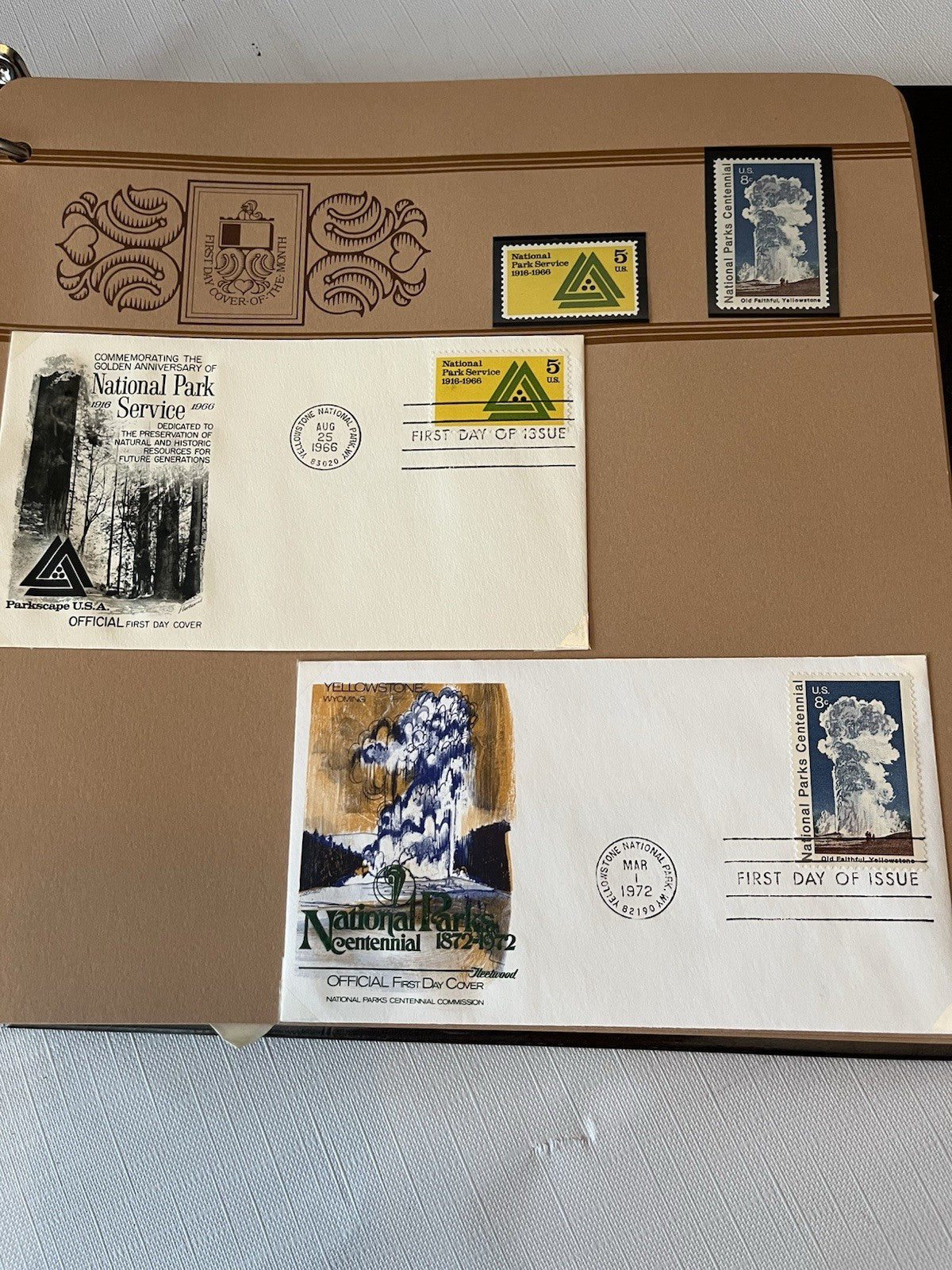 Vintage “First Day Covers” Stamp Collection Hawaii, Alaska, Nat’l Parks ‘37-‘84