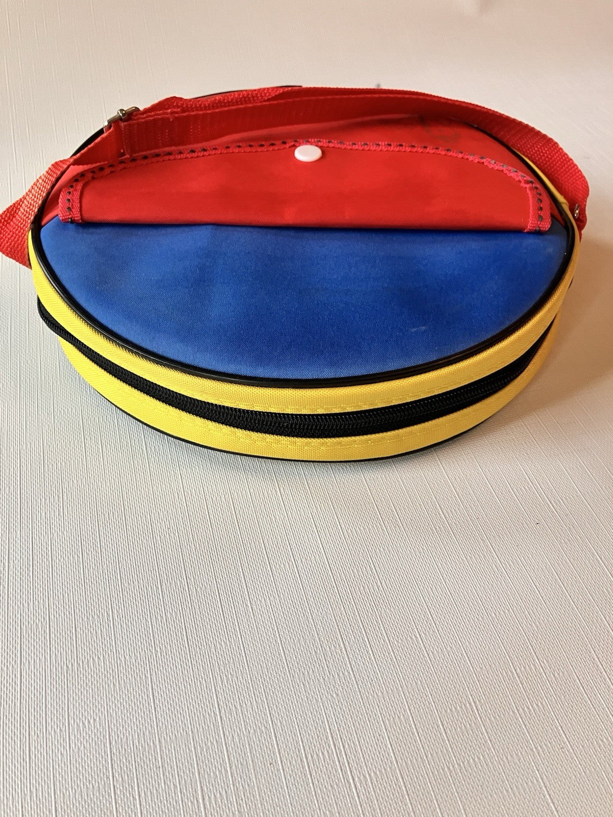 Vintage Child’s Tambourine/Triangle Set With Carrying Case. EVC!