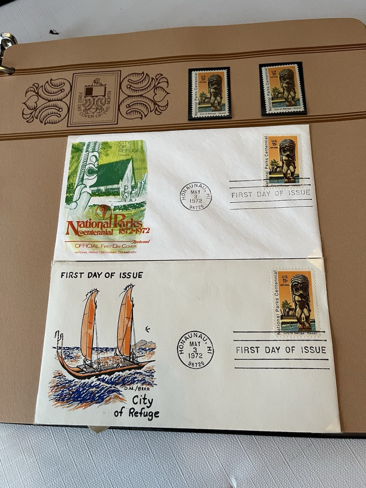 Vintage “First Day Covers” Stamp Collection Hawaii, Alaska, Nat’l Parks ‘37-‘84