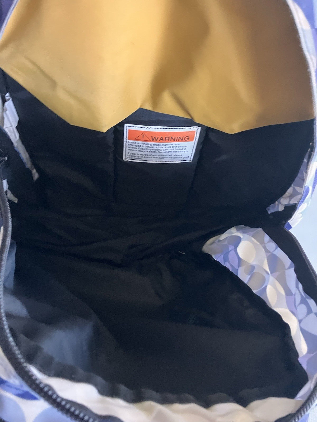 L.L.Bean Purple Two Toned And White large Backpack NOT monogrammed!