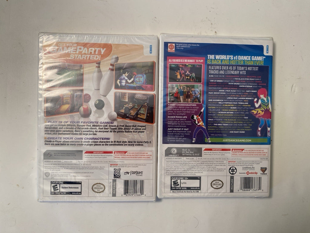 New Wii Games Just Dance 3/Game Party 3