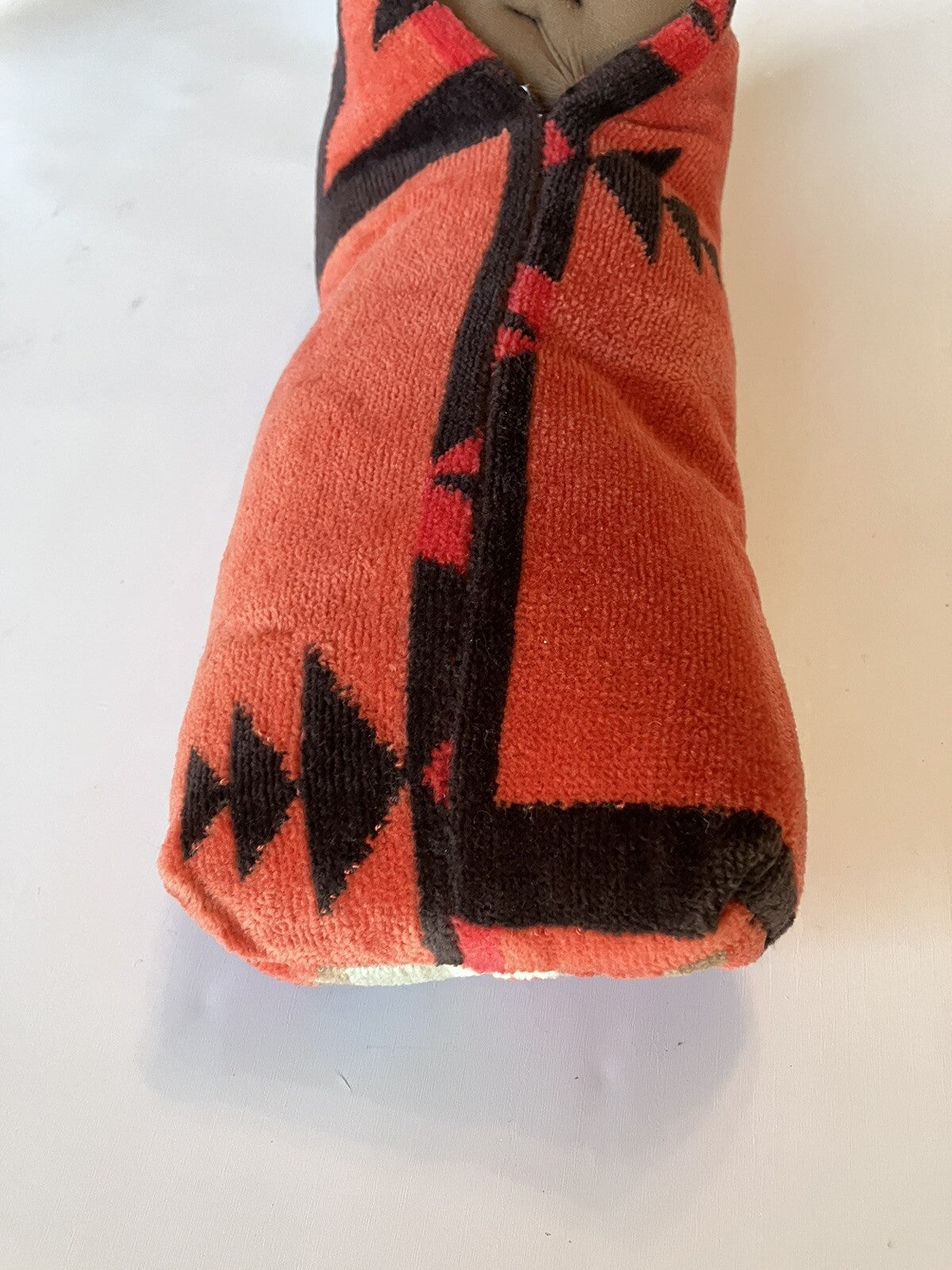 Vintage Native American Infant Doll, 14” Tall Plush