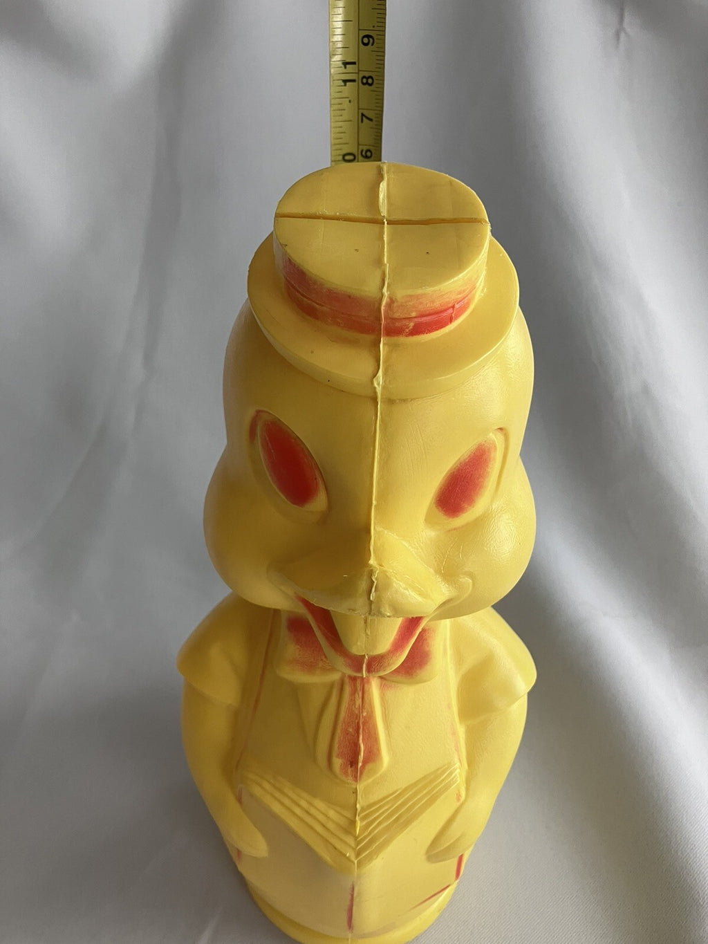 Vintage MCM Easter Duck Blow Mold Bank,