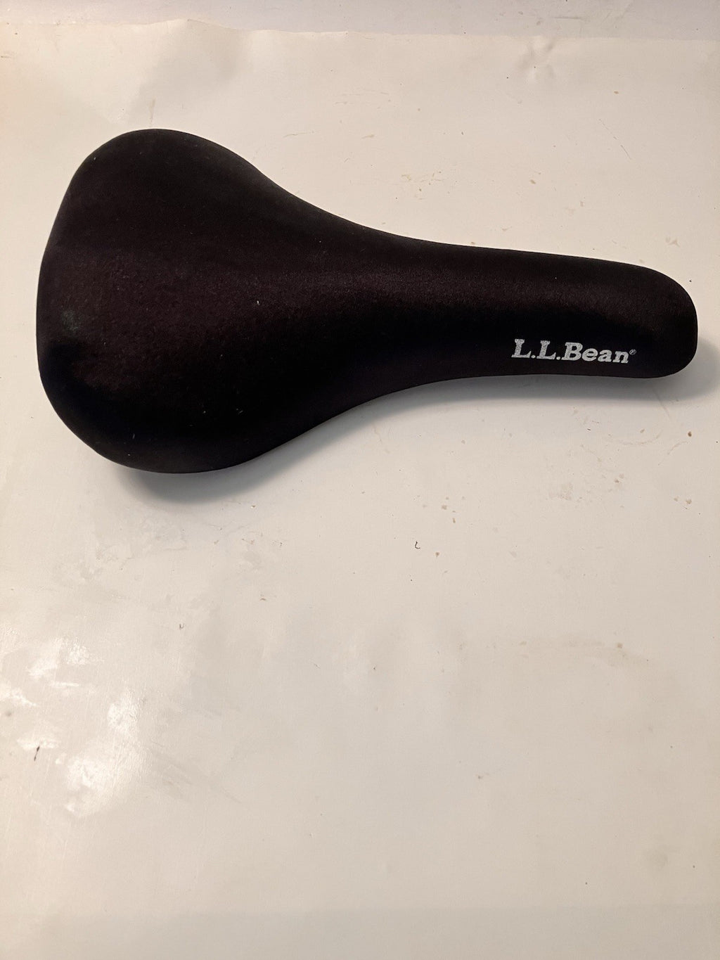 L.L.Bean Black Foam Cushion Bike Seat; 10” Long And 6.5” Back Width.