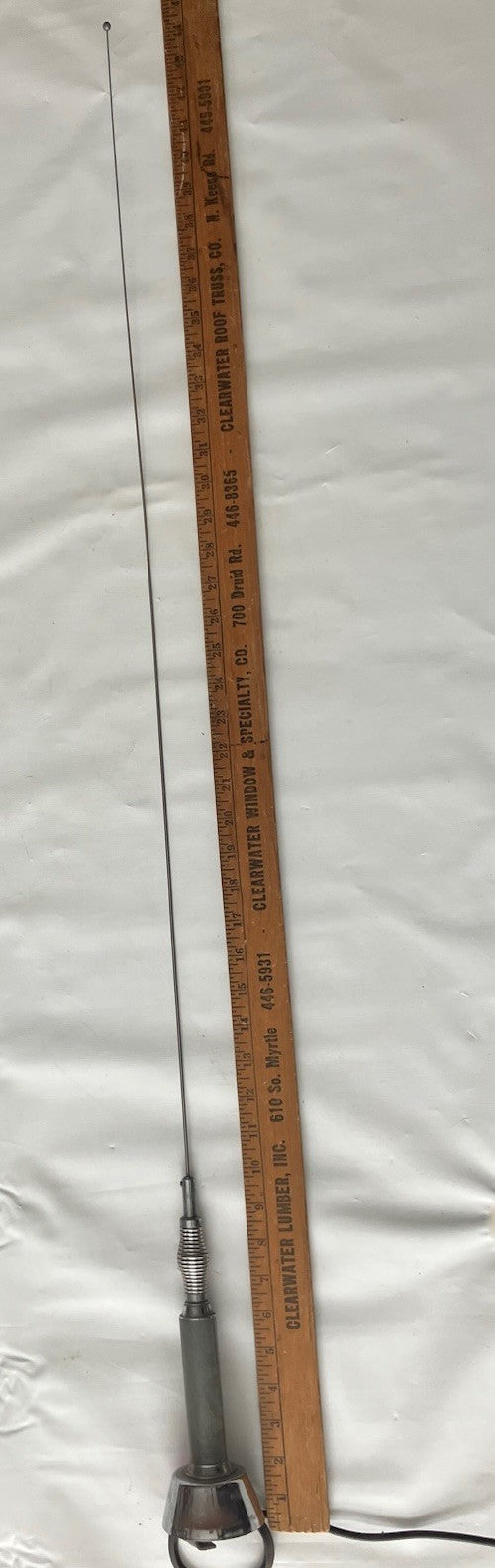 Vintage 44.5” Long Auto Antennae, Over 96” Of Cord