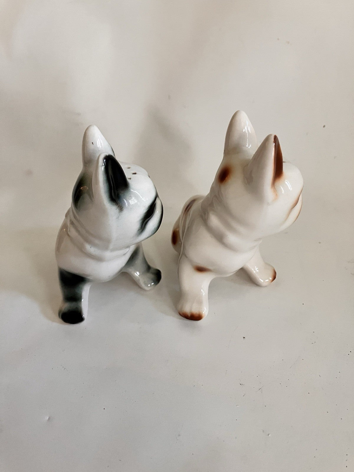 Vintage 1960s Lot Of 2 Bull Dog/Dogs Salt And Pepper Shaker Sets. EVC!
