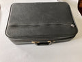 Vintage Woolworth  Black Leather Small Suitcase 