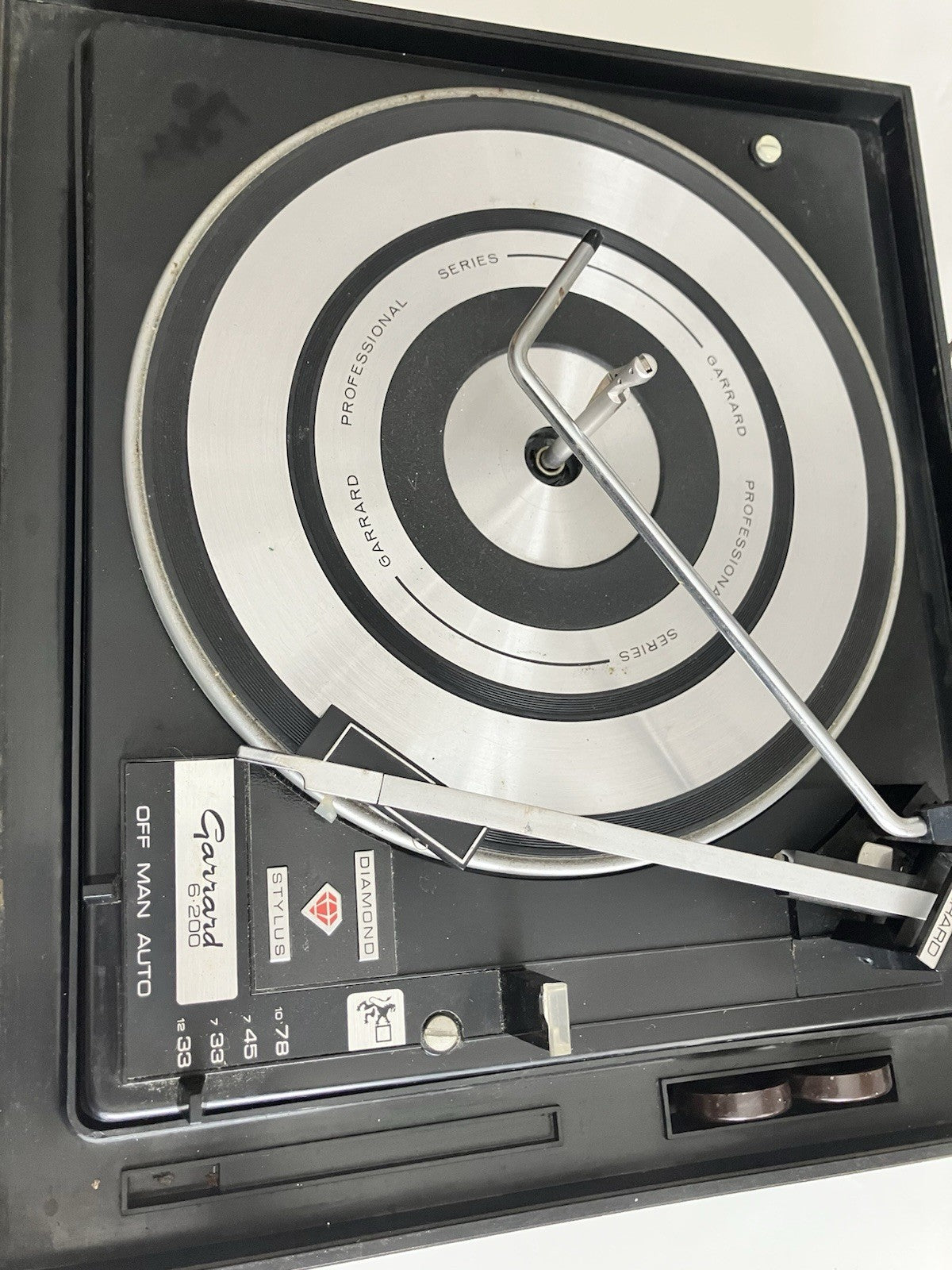 VINTAGE Garrard 6-200 Turntable Record Player 