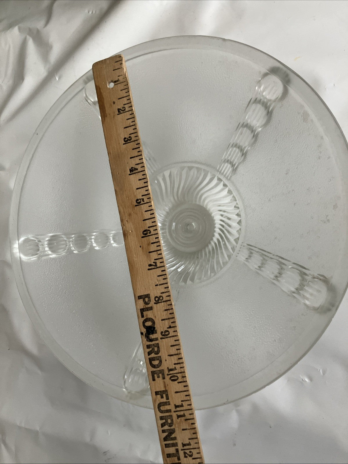 Antique Vintage White Glass Art Deco Styles Ceiling Light 11” Single Chain, 1920