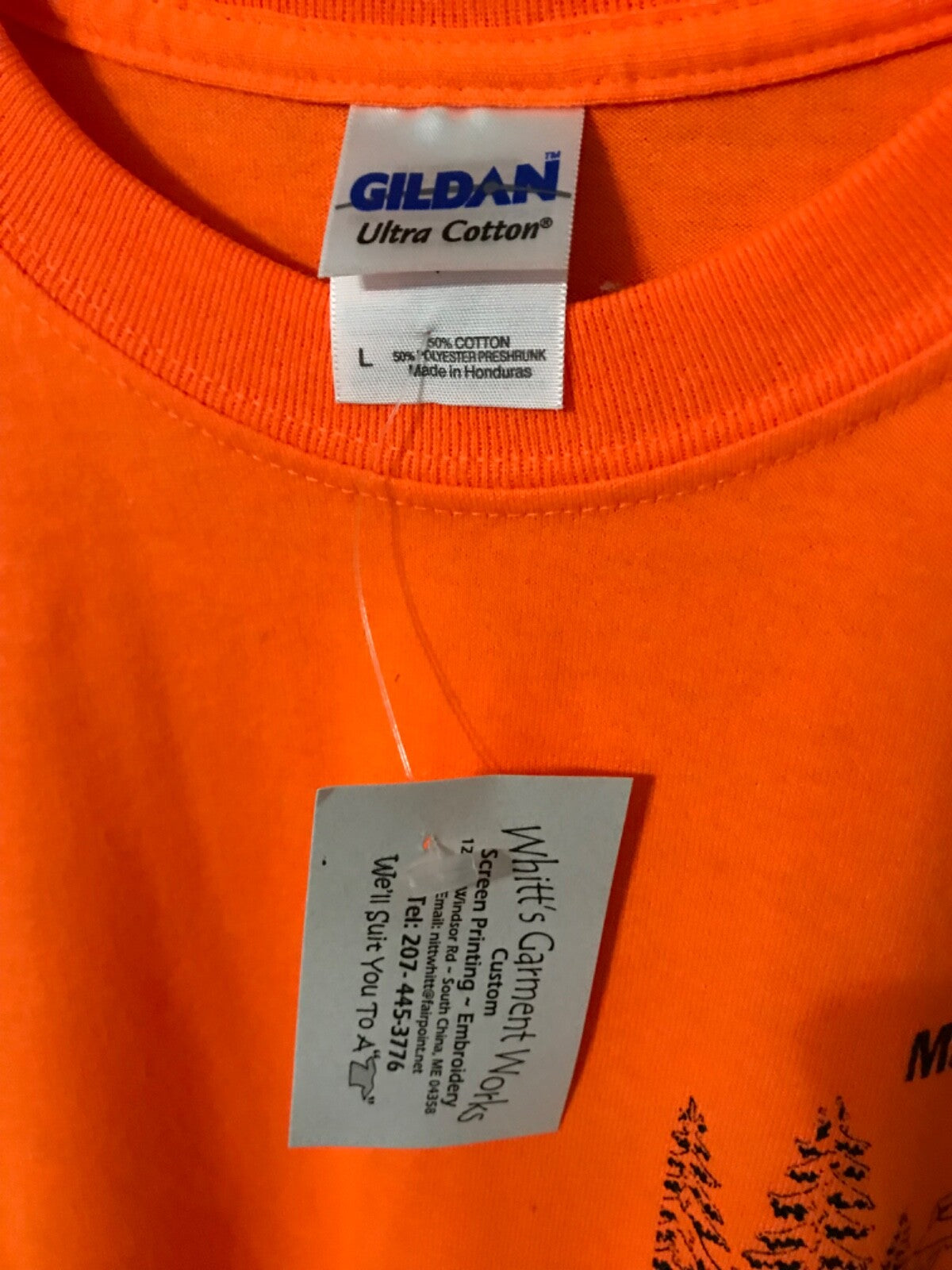 Vintage Maine Envirothon Orange T-Shirt Size Large New w/ Tags Canon Envirothon
