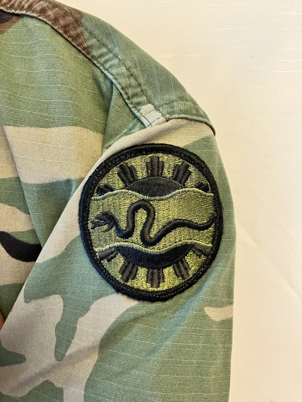 Vintage 24th Infantry Woodland Camouflage Battle Field Dress U.S. Army Complete