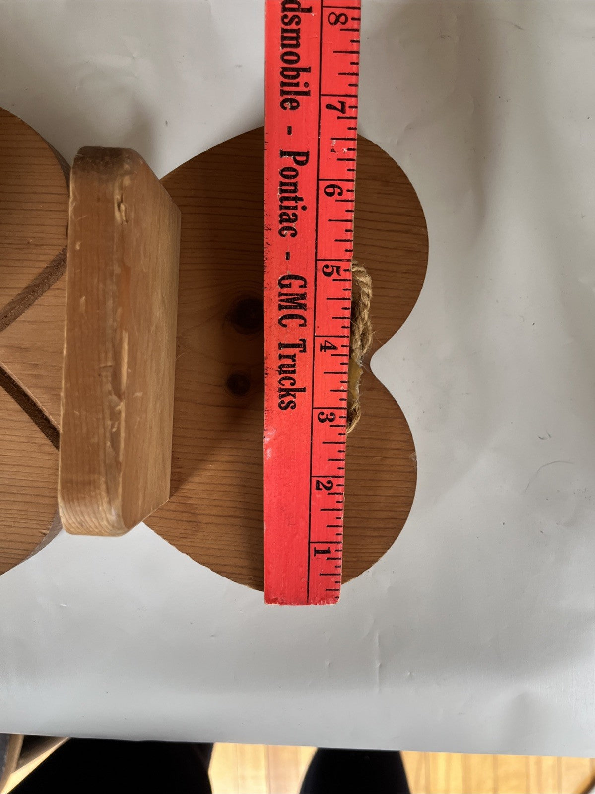 Vintage Wood Three Tier Hanging Heart Shelf