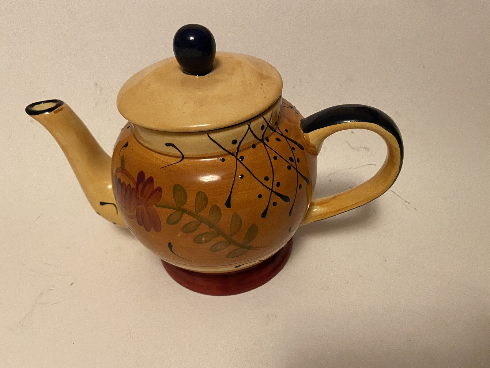 Ambiance Romance Nanette Vacher Teapot and Lid, 4 Cup, , Floral, Design