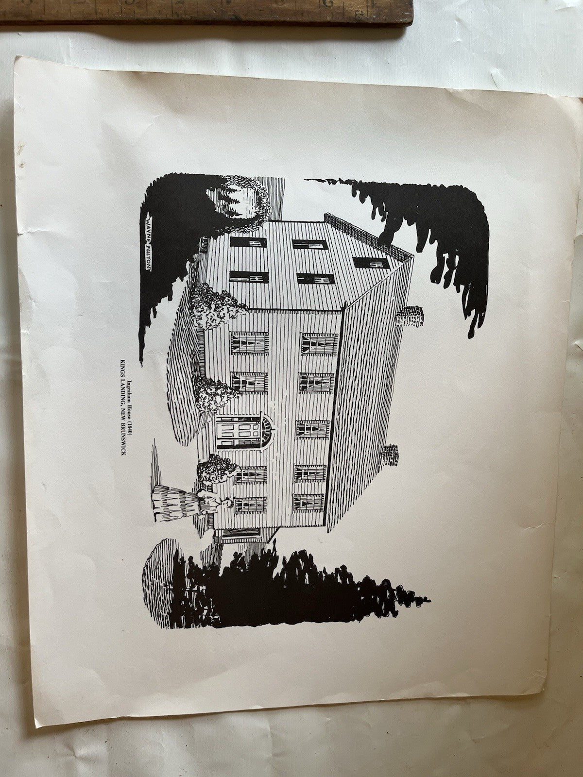 Vintage Prints Of Kings Landing N.B, Canada Set Of 3; 14”x12” Print Size