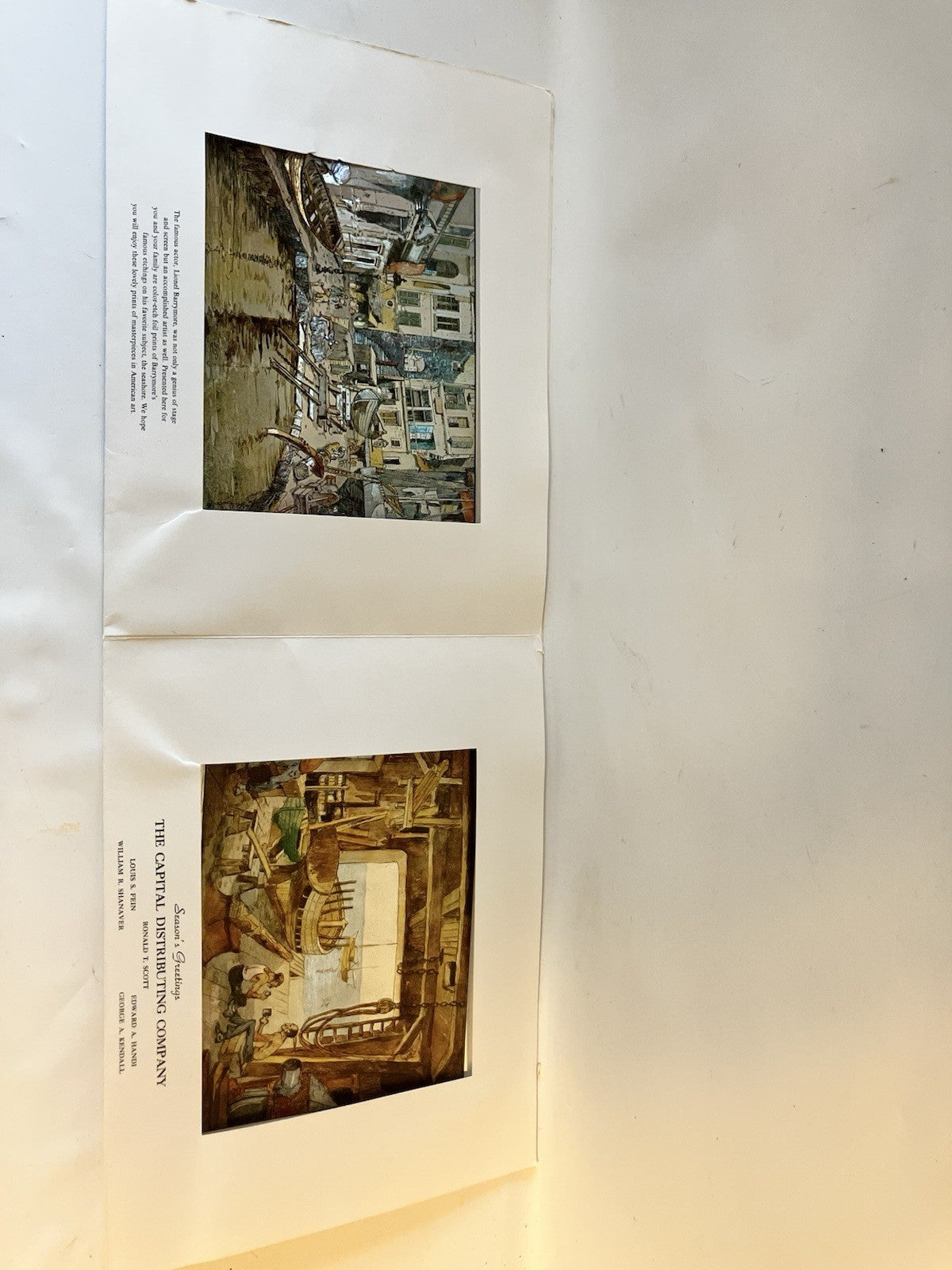 Masterpiece Color-Etch Prints Paperback With 2 Prints by Lionel Barrymore