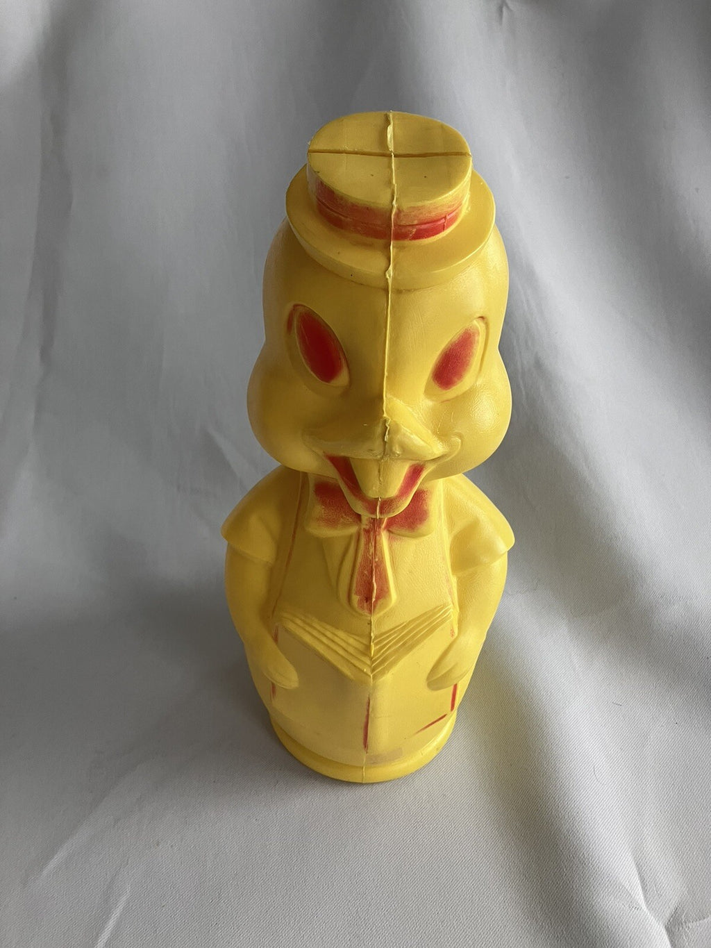 Vintage MCM Easter Duck Blow Mold Bank,