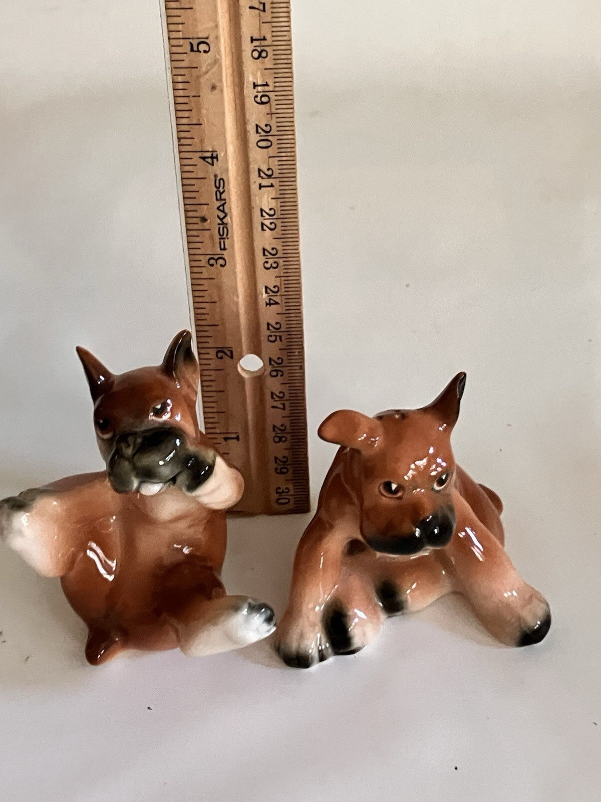 Vintage 1960s Lot Of 2 Bull Dog/Dogs Salt And Pepper Shaker Sets. EVC!