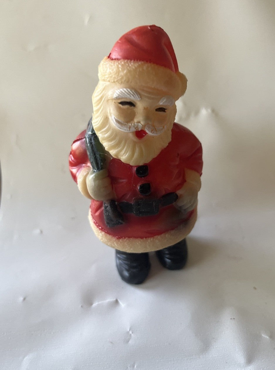 MCM 4” Tall Rubber Santa Squeaker Toy Made In Japan