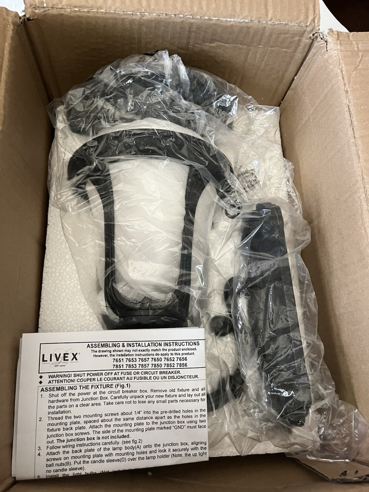 Livex Lighting 7850-14 Oxford Outdoor Wall Light Textured Black