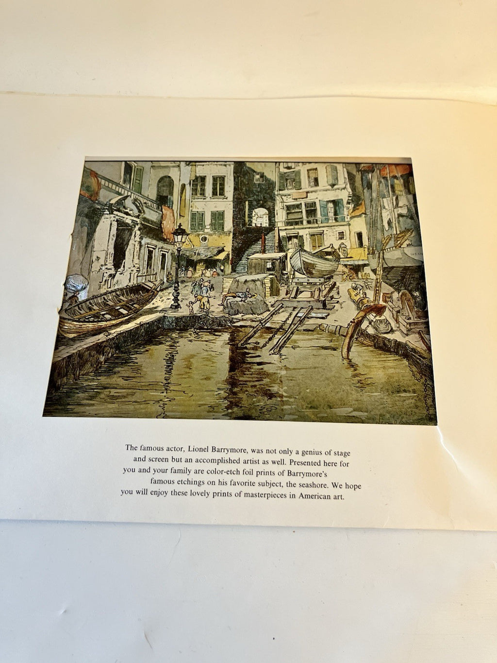 Masterpiece Color-Etch Prints Paperback With 2 Prints by Lionel Barrymore