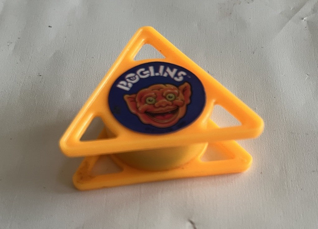 1989 Boglins Kellogg’s Triangle Ink Stamper Vintage Orange Toy Cereal Prize
