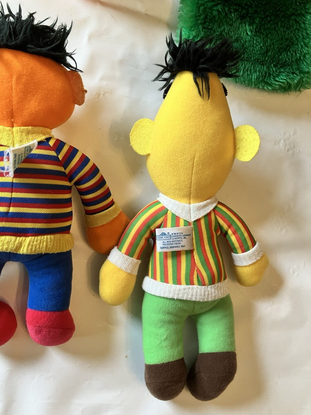 Vintage Sesame Street Bert, Ernie, Big Bird Hasbro Softies & Grouch Applause Ppt