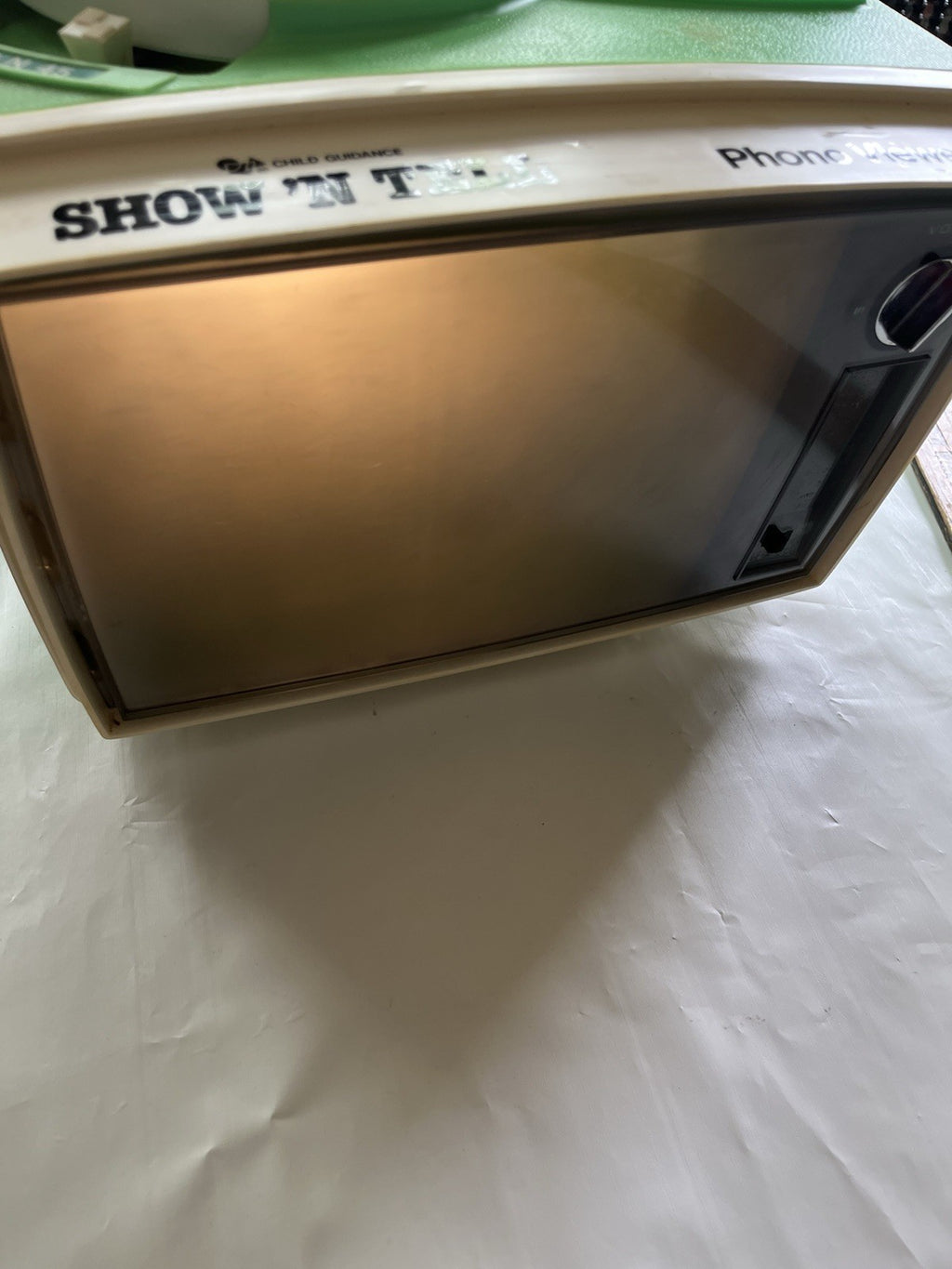 Vintage Child Guidance Show ‘N Tell Green Phono-viewer. Working Condition, GVC